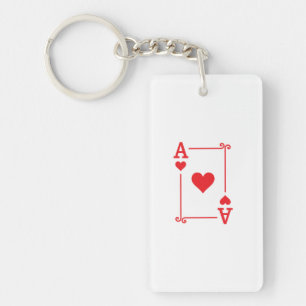 Matchande Ace Hearts-kort i Kostym