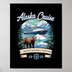 Matchande Alaskan Alaska-kryssning 2025 Poster