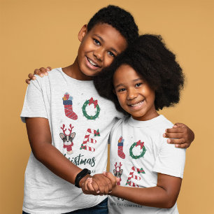 Matchande Anpassningsbar för Julfamilj - Helgdagar T Shirt