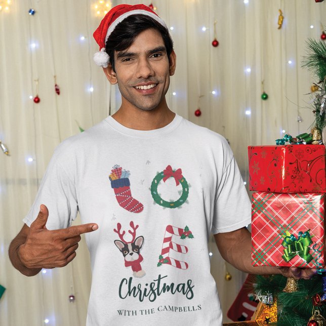 Matchande Anpassningsbar för julfamiljen Namn T Shirt (Family Christmas Matching T-Shirt)