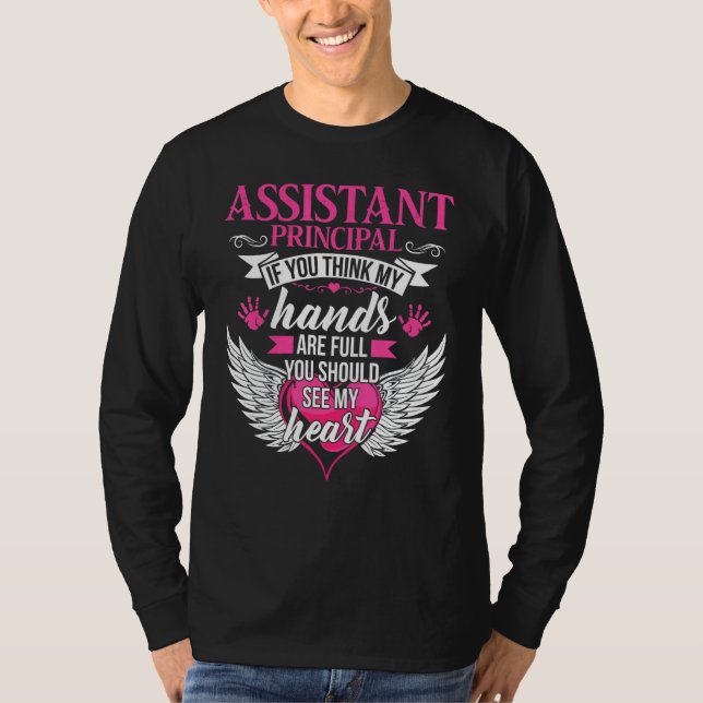 Matchande assistentkapital om du Tänkor mitt Hände T Shirt (Framsida)