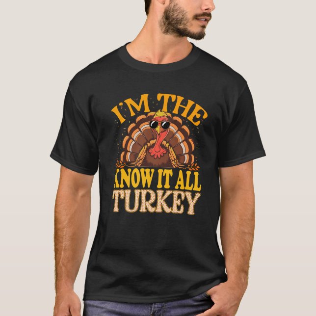 Matchande att jag vet det hela Turkiets Thanksgivi T Shirt (Framsida)