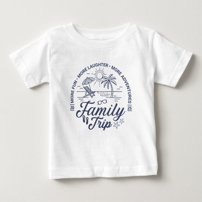 Matchande Beach Vacation för Resa i anpassningsbar T Shirt (Framsida)