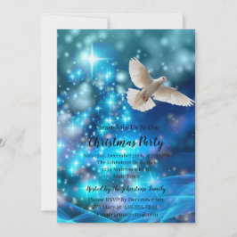 Matchande Blue Dove Peace-jul Inbjudningar