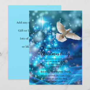 Matchande Blue Dove Peace-jul Inbjudningar