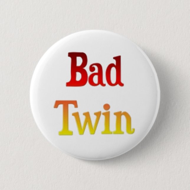 Matchande Bra Twin Bad Twin-gåvor Knapp (Framsida)