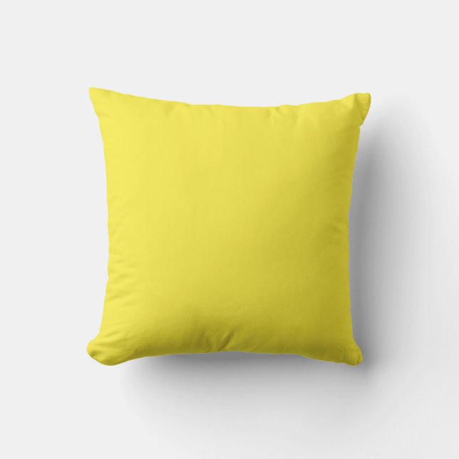 Matchande Bright Gult Retro Forest Kitsch Pillow Kudde (Framsida)