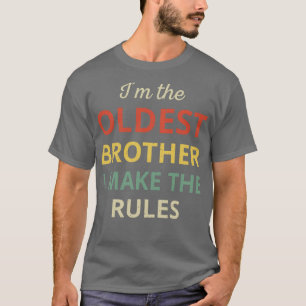 Matchande bröder äldsta broder jag gör till Regler T Shirt