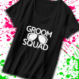 Matchande Bröllopsgäst Grupp Bröllopsmän Sällskap T Shirt