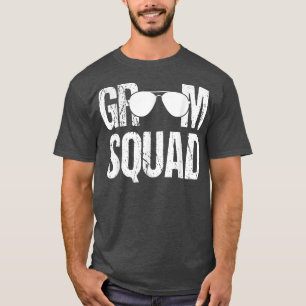 Matchande Bröllopsman Grupp Svägerskan Brudgum Squ T Shirt