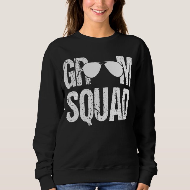 Matchande Bröllopsman Grupp Svärmaskin Bröllopsfes T Shirt (Framsida)