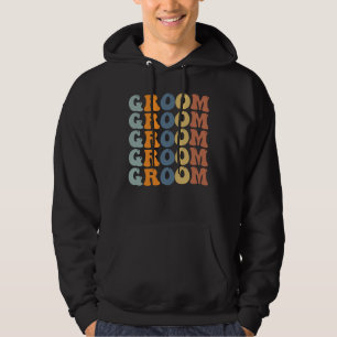 Matchande brud och brudgum bröllop brudgum som gör hoodie