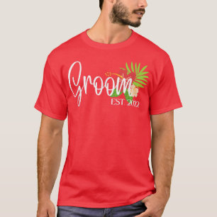 Matchande brud och brudgum honeymoon nygifta Co T Shirt