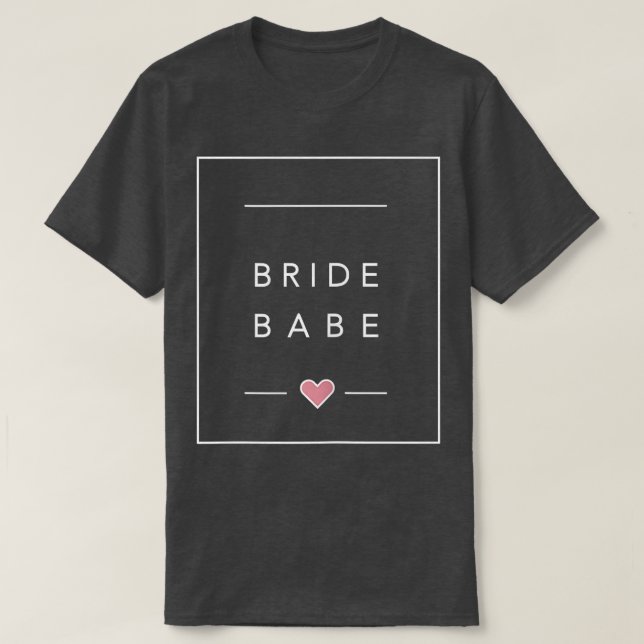 Matchande brud tjej möhippa  t shirt (Design framsida)