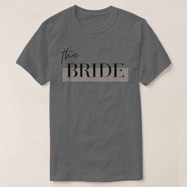 Matchande brudtjejlag, brud kvinnan t shirt (Design framsida)