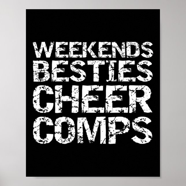 Matchande Cheerleader Komp Gåvor Helger Bästa Vänn Poster (Framsidan)