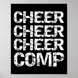 Matchande Cheerleader Tävling Present Cheer Cheer Poster