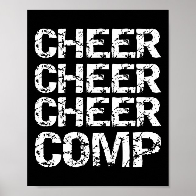 Matchande Cheerleader Tävling Present Cheer Cheer  Poster (Framsidan)