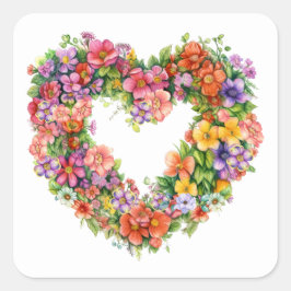 Matchande dekal för brevpapper fyrkantigt klistermärke