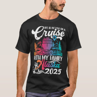 Matchande familj Alaska kryssning resa familjeutfl T Shirt