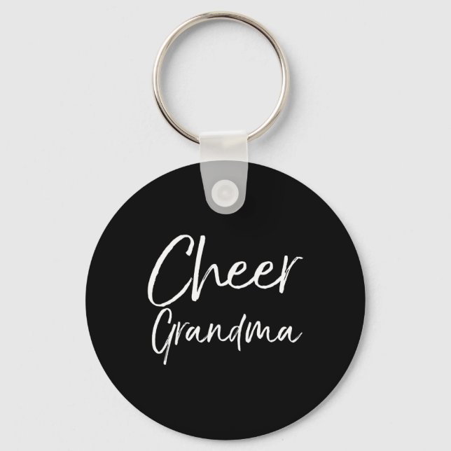 Matchande familj Cheerleader Mormor Present Glädje Nyckelring (Framsida)