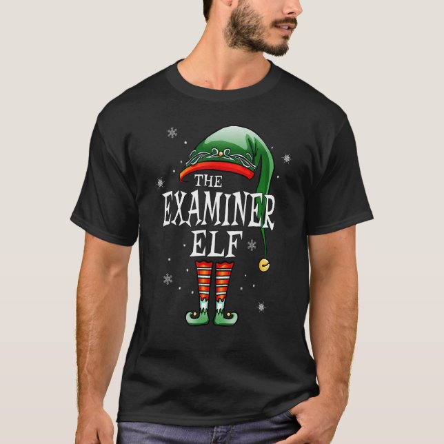Matchande familj Granskaren Elf-jul T Shirt (Framsida)