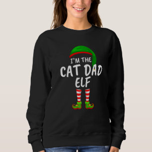 Matchande familj Jag är Cat Pappa Elf-julen T Shirt