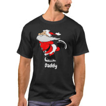 Matchande familj jultomten