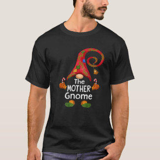 Matchande familj Lustigt Mor Gnome-julen P T Shirt