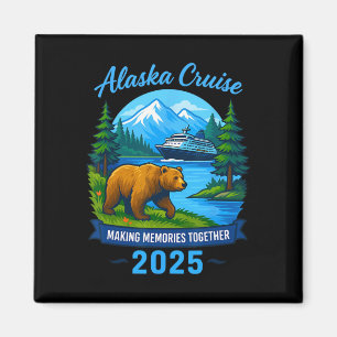 Matchande familj och grupp Alaskan Alaska-kryssnin Magnet