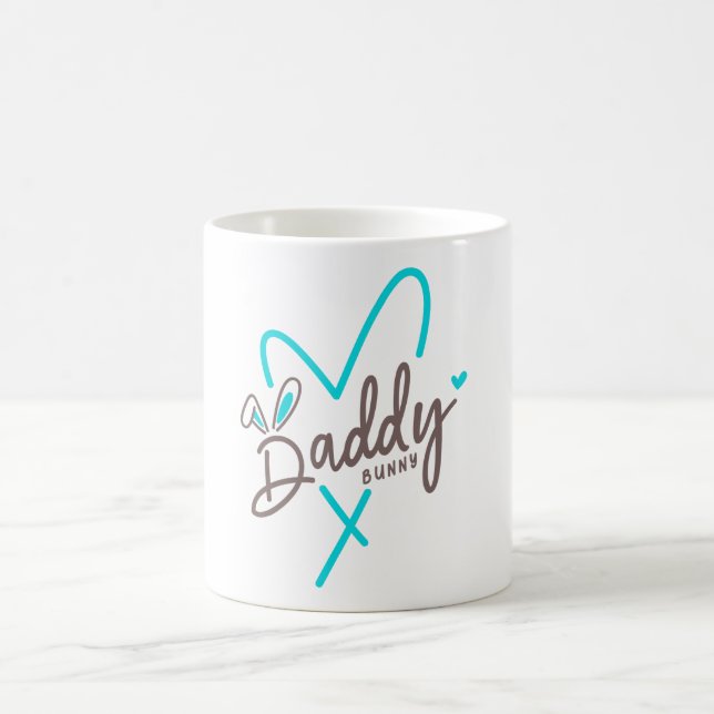 Matchande familj Påsk Pappa Kanin Kaffemugg (Center)