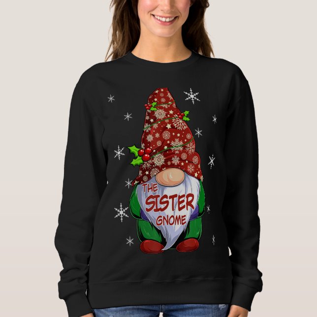 Matchande familj Sister Gnome Jul Pj Grou T Shirt (Framsida)