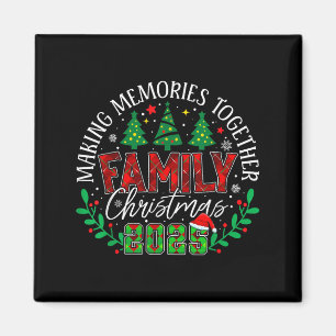 Matchande familje jul 2025 Skapar minnen Tillsamma Magnet