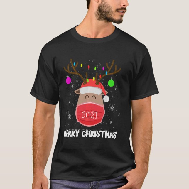 Matchande familje- julklapp i Ansikte för T Shirt (Framsida)