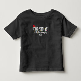 Matchande familje String Ljus Santa Hat jul T Shirt