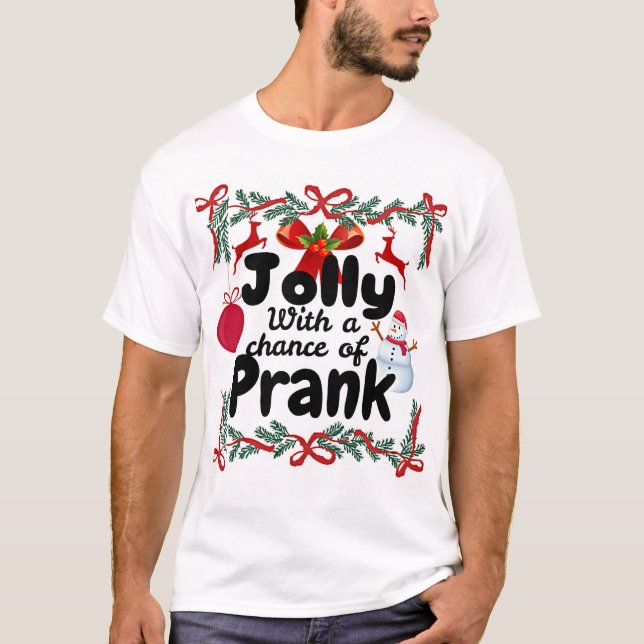 Matchande familjefungliga julklappar t shirt (Framsida)