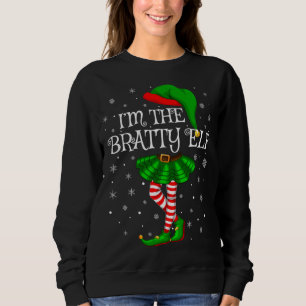 Matchande familjegrupp I är Bratty Elf-julen T Shirt