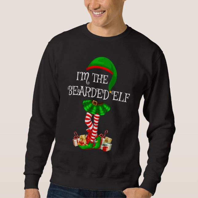 Matchande familjegrupp I är den vildade Elf Christ Lång Ärmad Tröja (Framsida)