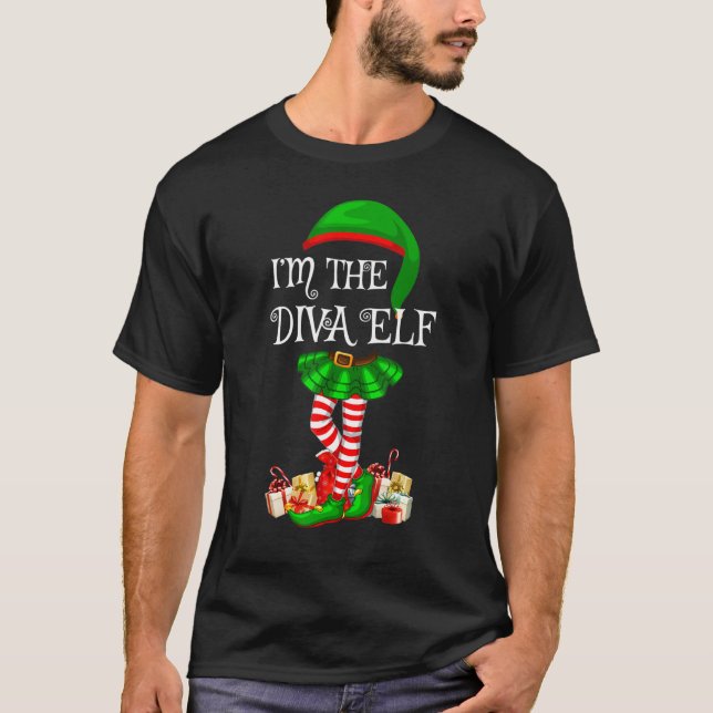 Matchande familjegrupp I är Devas Elf-jul T Shirt (Framsida)
