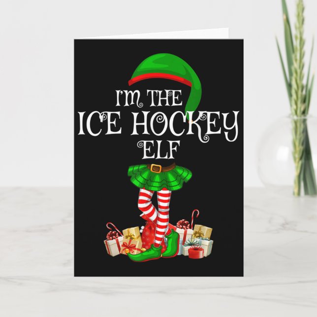 Matchande familjegrupp Jag är den ishockeyälskande Kort (Framsida)