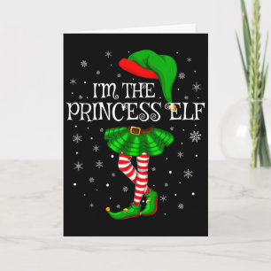 Matchande familjegrupp Jag är prinsessan Elf jul Kort