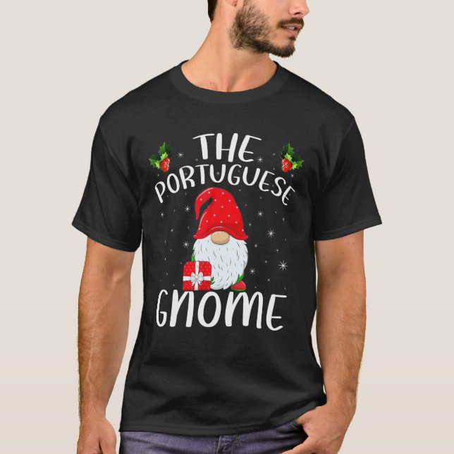 Matchande familjegrupp jul Portugisiska Gno T Shirt (Framsida)