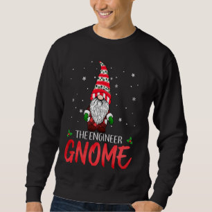 Matchande familjegruppjul Ingenjör Gnome Lång Ärmad Tröja