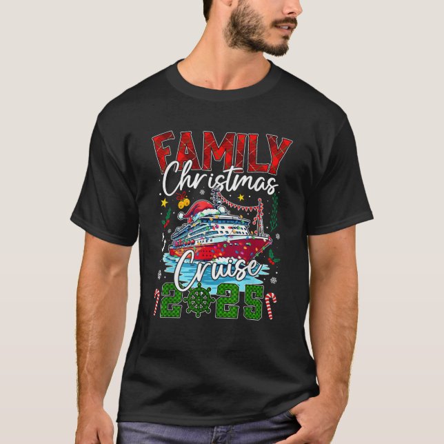 Matchande familjejordbruk 2025 Julafton Manar Wom T Shirt (Framsida)