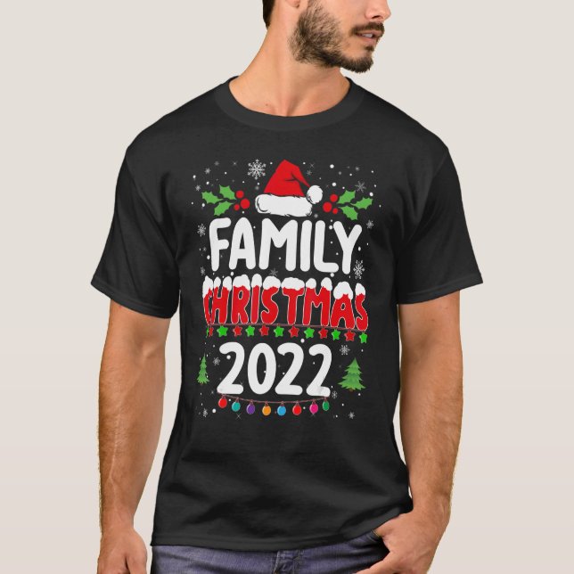 Matchande familjejul 2022 Squad Santa Elf Tea T Shirt (Framsida)