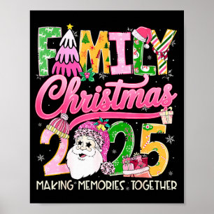 Matchande familjejul 2025 Xmas skapar minne Poster