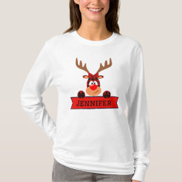 Matchande familjejul Buffalo Play Reindeer T Shirt