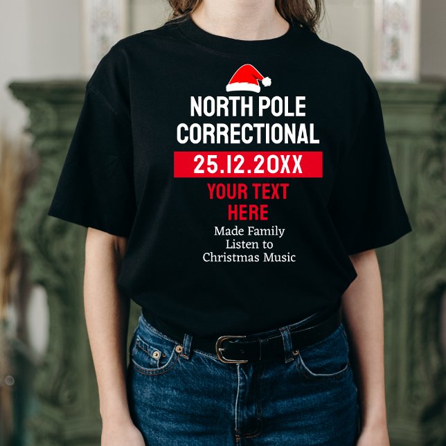 Matchande familjejul Julafton Festive North Pole T Shirt (Skapare uppladdad)
