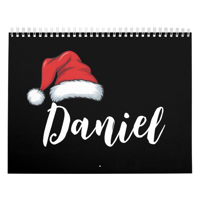 Matchande familjejul Julafton Personlig Namn Kalender (Omslag)