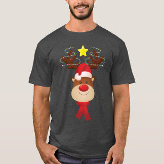 Matchande familjejulklappen i Ansikte julhelgen T Shirt